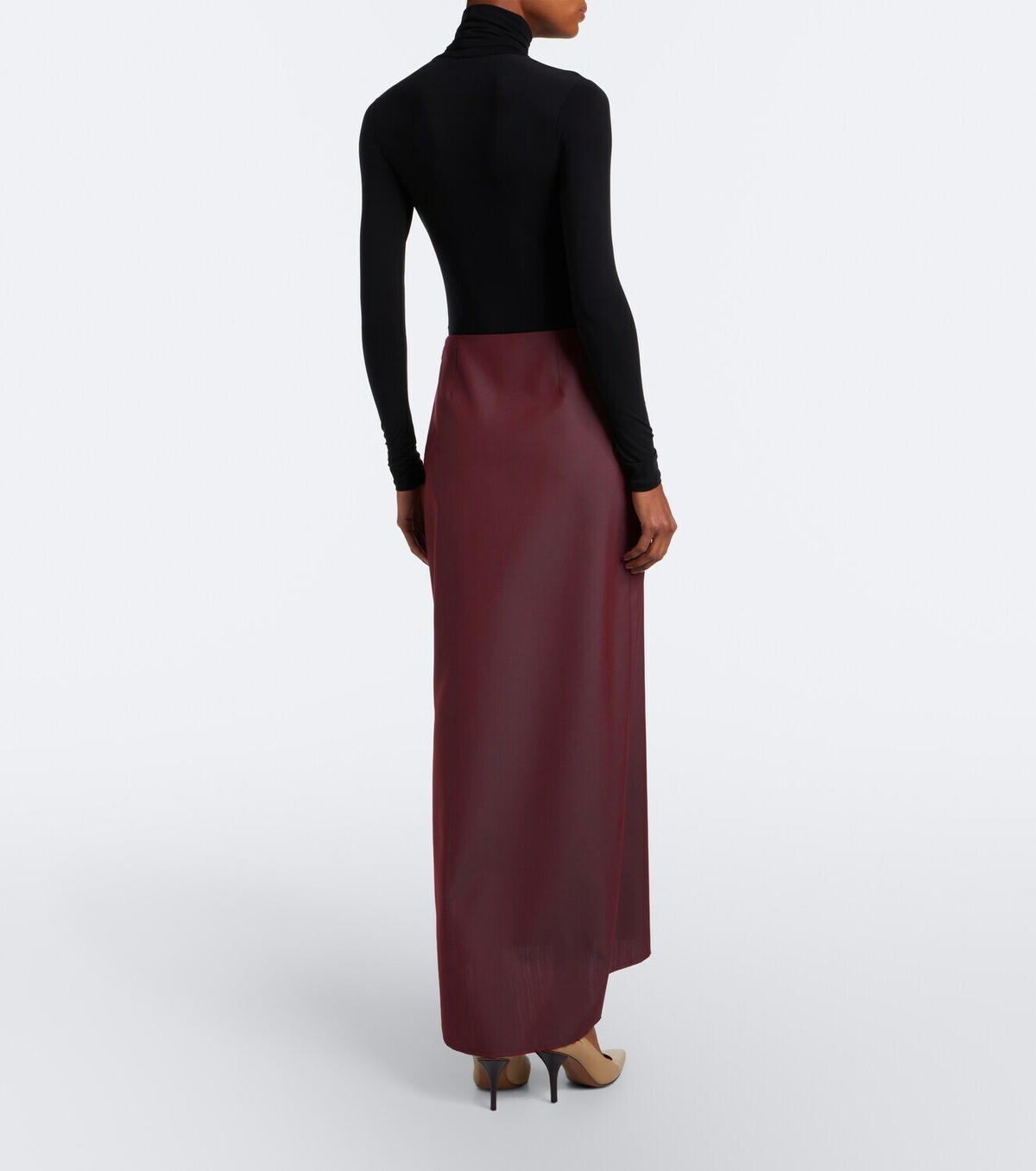 The Row Gurio virgin wool maxi skirt