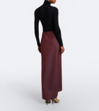 The Row Gurio virgin wool maxi skirt