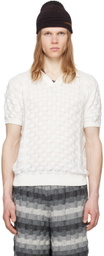 Isa Boulder SSENSE Exclusive White Chess Polo