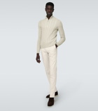 Loro Piana - Mezzocollo Treccia cashmere sweater