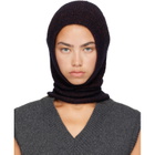 Maison Margiela Burgundy Wool Cotton Balaclava