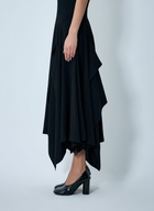 Yohji Yamamoto Paneled Flare Midi Skirt