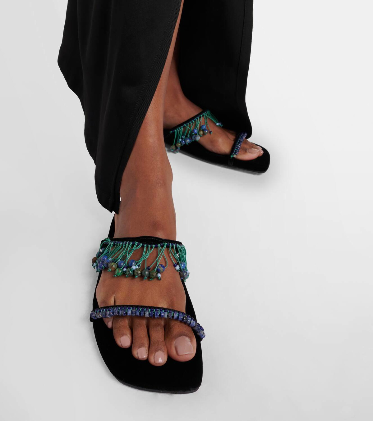 Dries Van Noten Embellished PVC slides