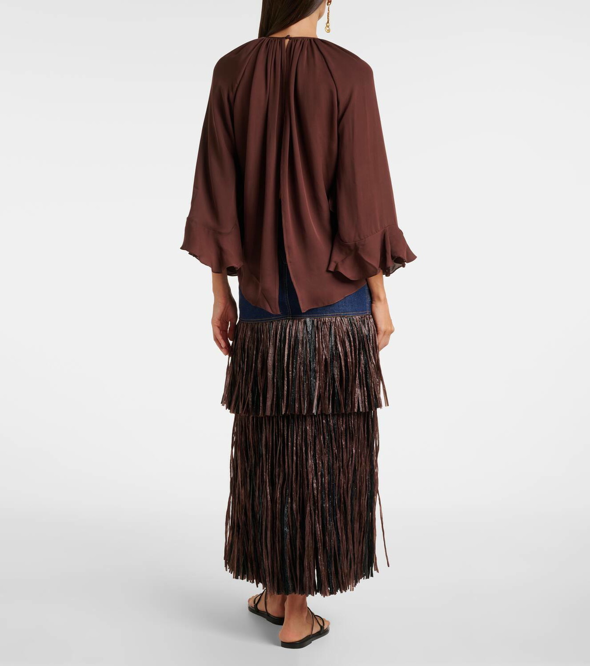 Johanna Ortiz Silk georgette blouse