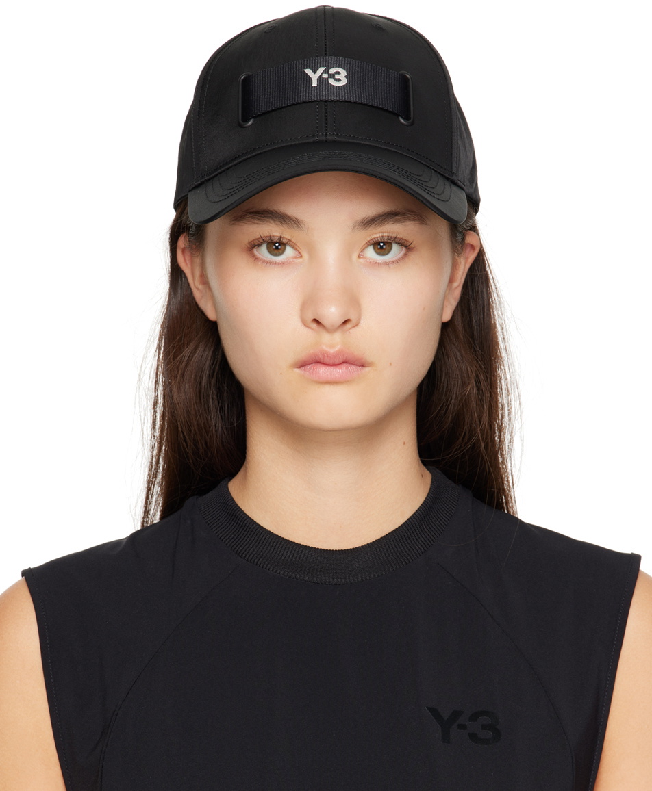 Y-3 Black Webbing Cap Y-3