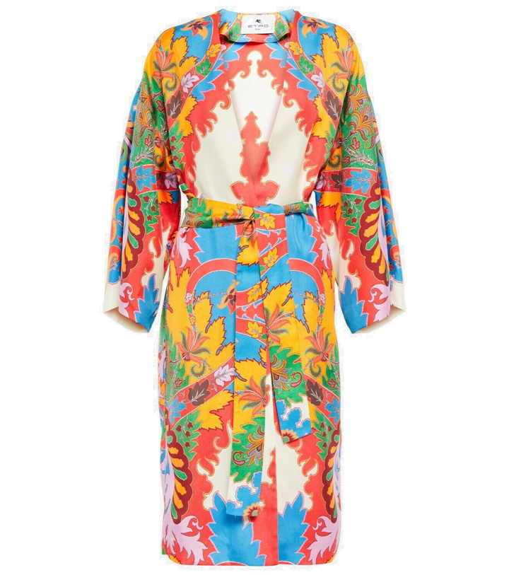 Photo: Etro - Printed silk beach cover-up