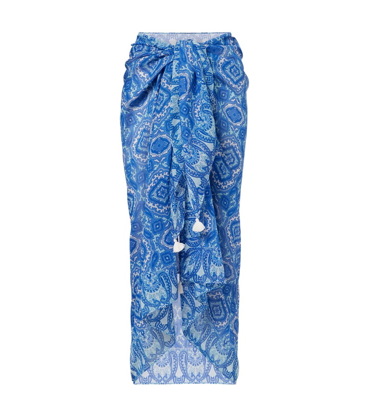 Photo: Heidi Klein Mykonos printed cotton and silk beach cover-up
