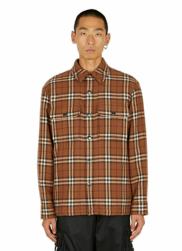 Photo: Vintage Checked Overshirt in Brown