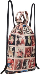 Vivienne Westwood Multicolor Canvas Teddies Pippa Drawstring Backpack