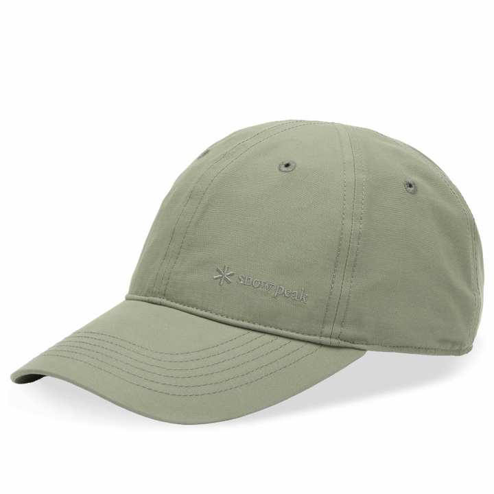 Photo: Snow Peak Men's Light Dobby Cloth Cap in Forage 