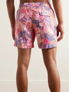 Hartford - Straight-Leg Mid-Length Floral-Print Swim Shorts - Pink