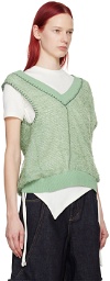 Andersson Bell Green Asymmetrical Vest