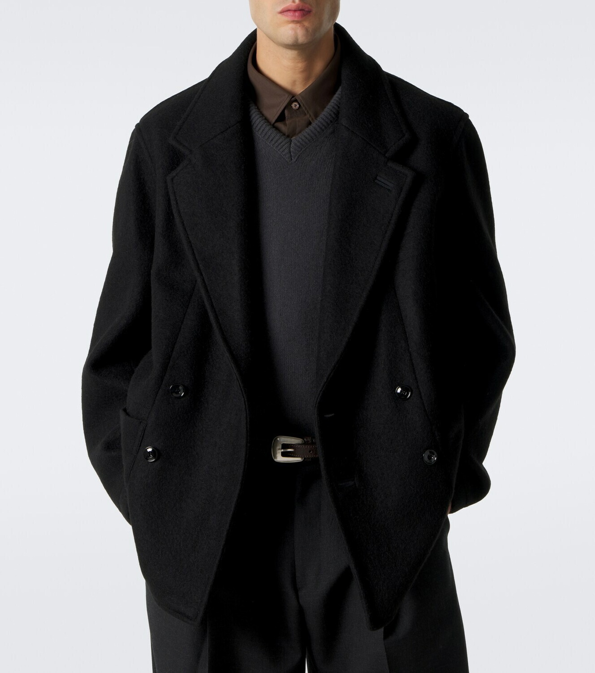 Lemaire Wool and alpaca peacoat