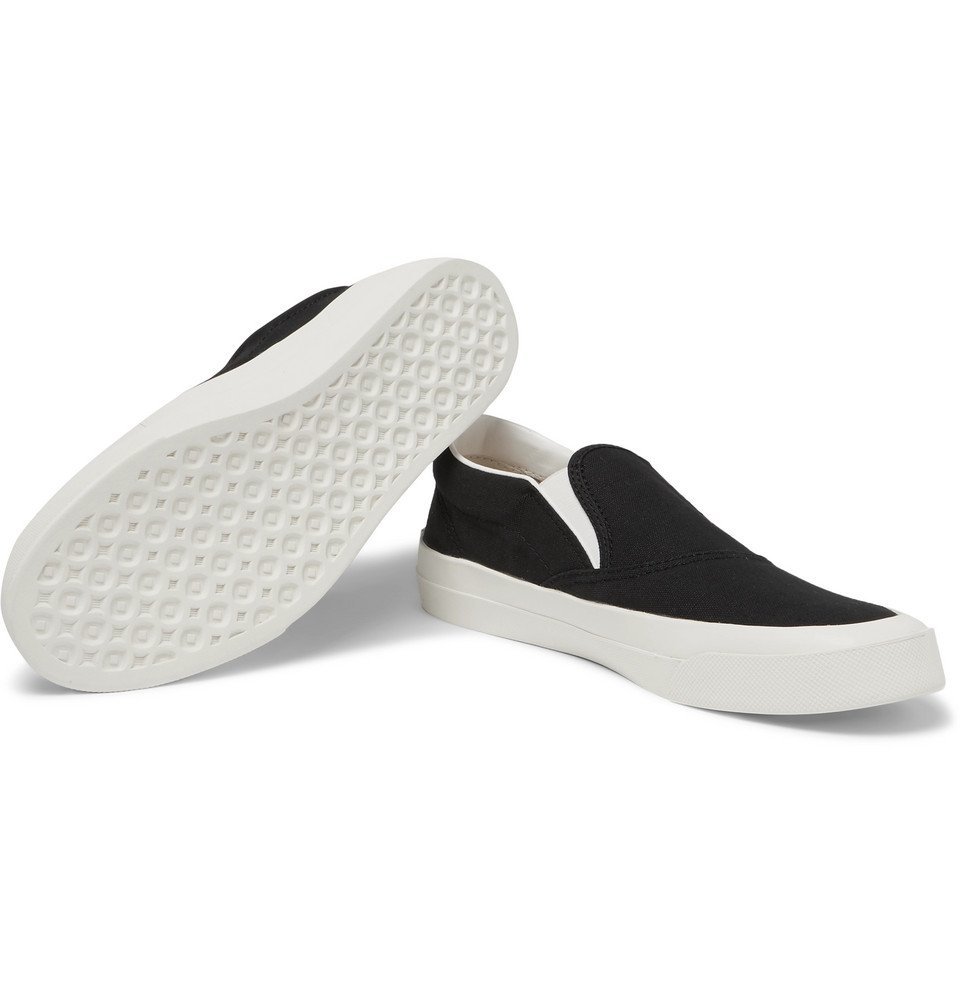 Maison Kitsuné - Canvas Slip-On Sneakers - Black Maison Kitsune