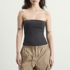 SKIMS Women's Cotton Jersey Tube Top in Soot