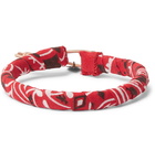 Mikia - Bandana-Print Cotton Bracelet - Red