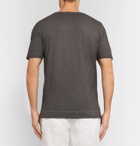 Massimo Alba - Panarea Garment-Dyed Cotton-Jersey T-Shirt - Men - Charcoal