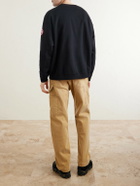 Canada Goose - Rove Logo-Embroidered Cotton-Jersey Sweater - Black