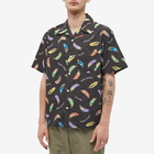 Human Made Men's Feather Aloha Vacation Shirt in Black