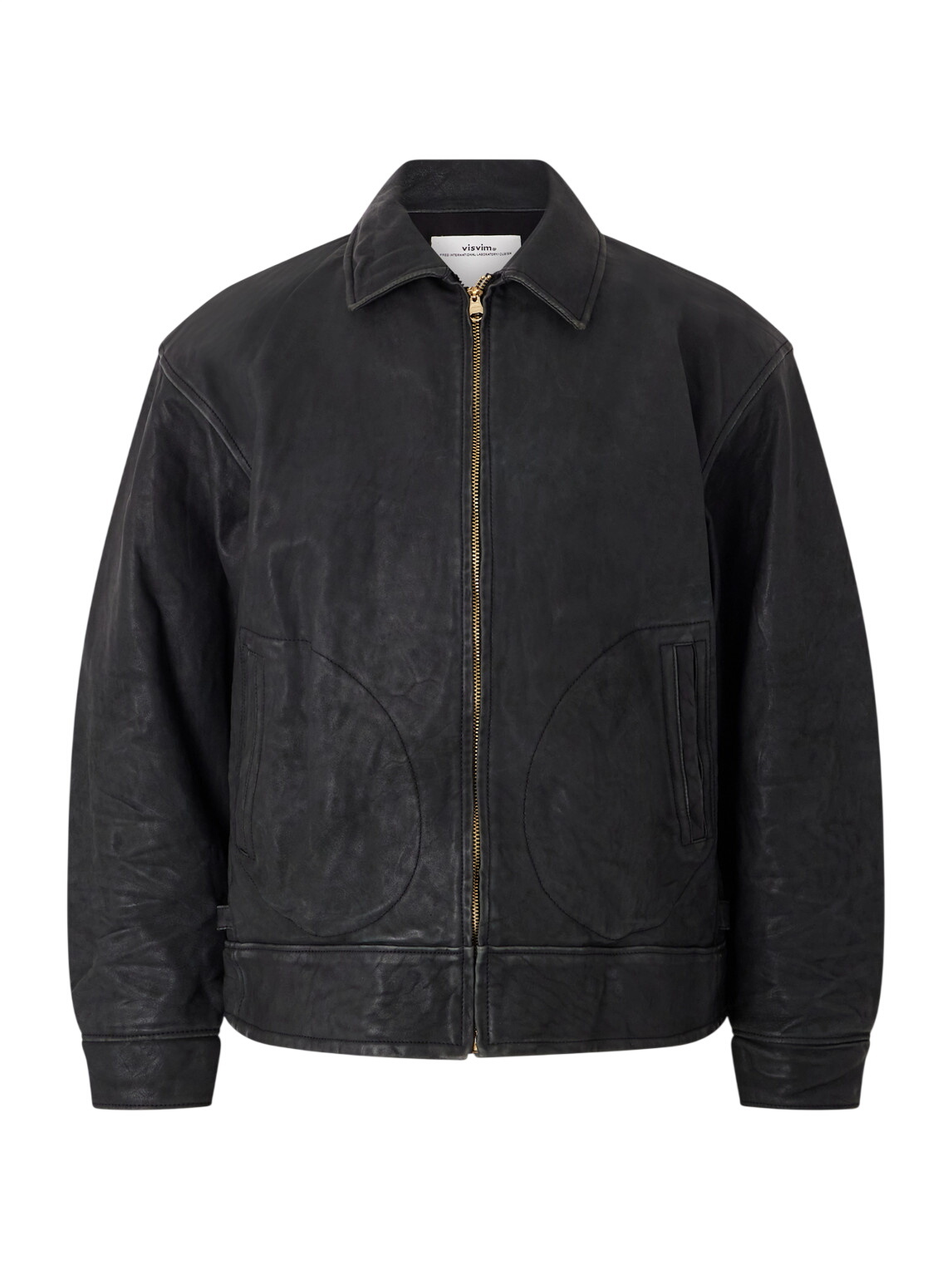 最終値下げ　visvim 初期　riders jacket M visvim - Distressed Leather Blouson Jacket - Brown Visvim