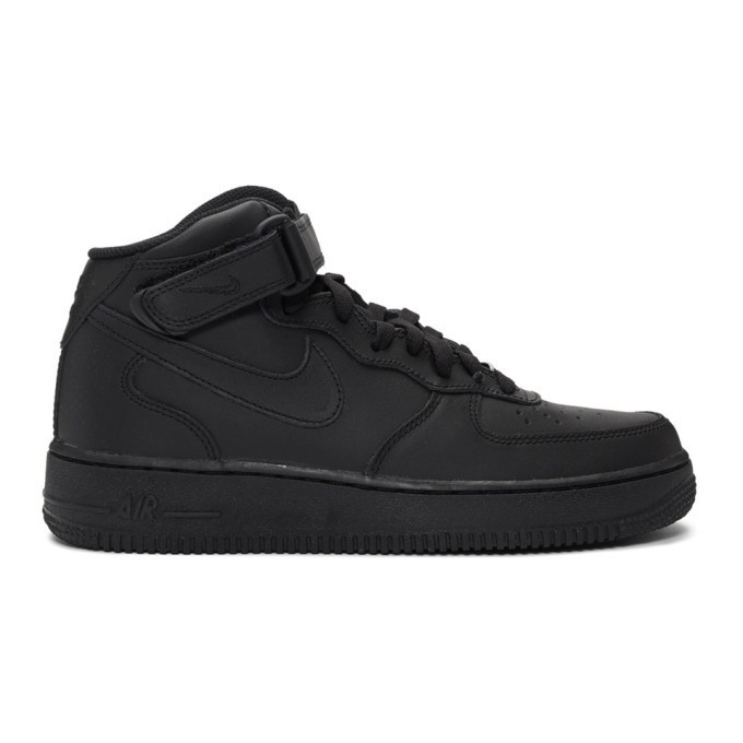 Photo: Nike Black Air Force 1 High 07 Sneakers