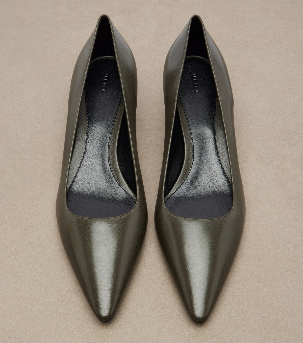 The Row Liisa leather pumps