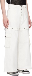 Off-White White 90's Logo Cargo Pants