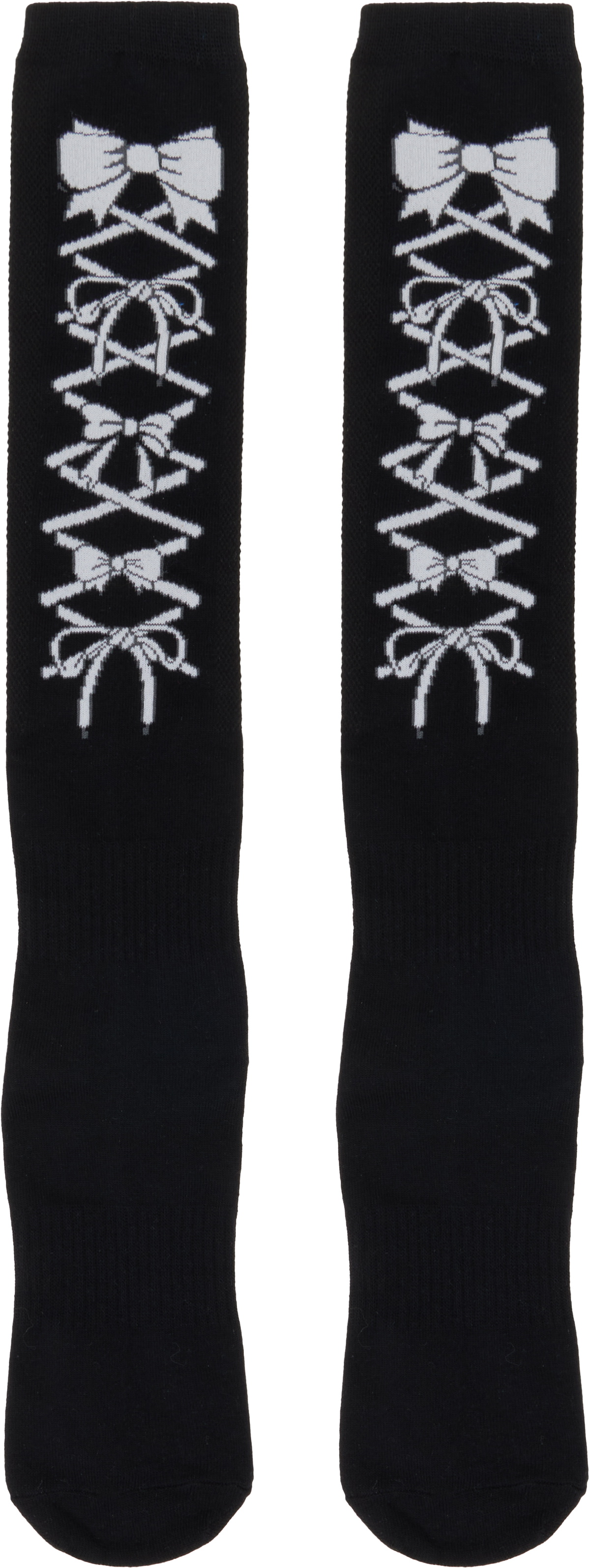 Ashley Williams Black Lace Knee Socks