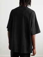 FEAR OF GOD ESSENTIALS - Logo-Appliquéd Cotton-Jersey T-Shirt - Black