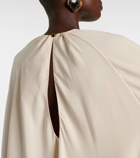 Tom Ford Asymmetric silk-blend cady kaftan