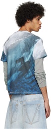 ERL Blue & Gray Beach Boys T-Shirt