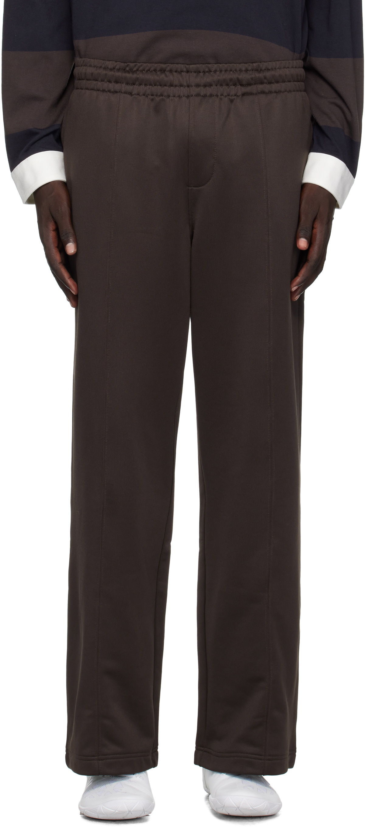 Lacoste Brown Loose Fit Fleece Sweatpants
