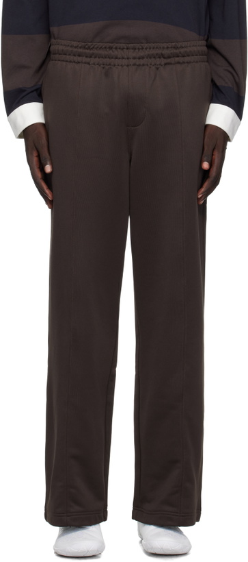 Photo: Lacoste Brown Loose Fit Fleece Sweatpants