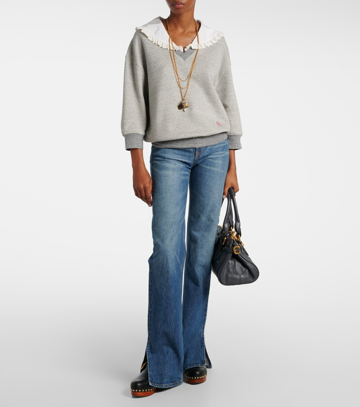 Chloé Cotton-blend French Terry sweatshirt