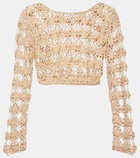 Anna Kosturova Bella crochet cotton crop top