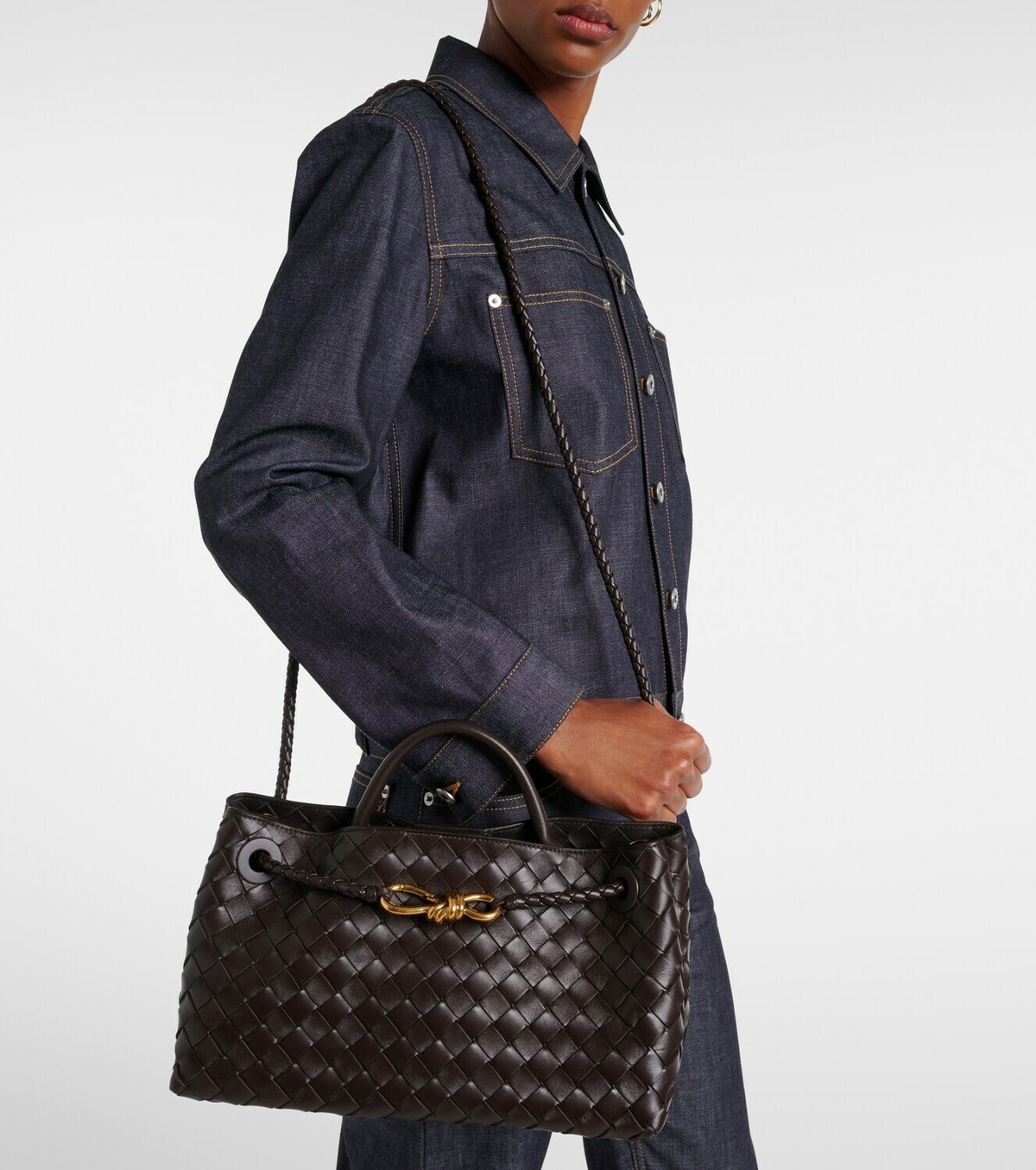Bottega Veneta East-West Andiamo leather tote bag