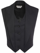 ALEXANDER MCQUEEN Pinstripe Wool Vest