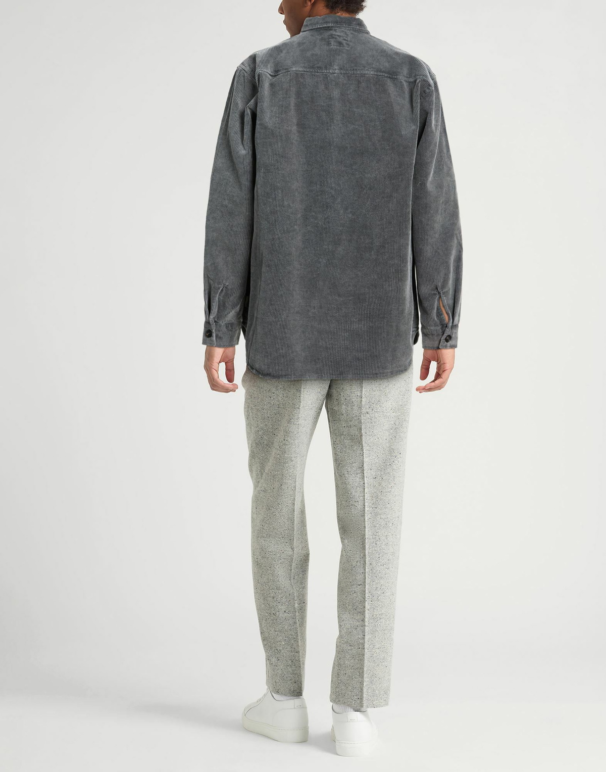 Crossley Mens Shirt in Charcoal
