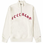 ICECREAM Men's Quarter Zip Sweat in Beige