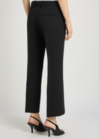 Toteme Bootcut Twill Cropped Trousers Black