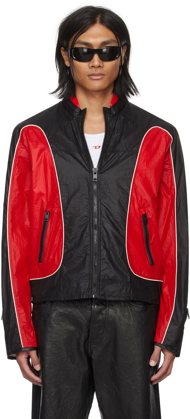 Diesel jacket red best sale