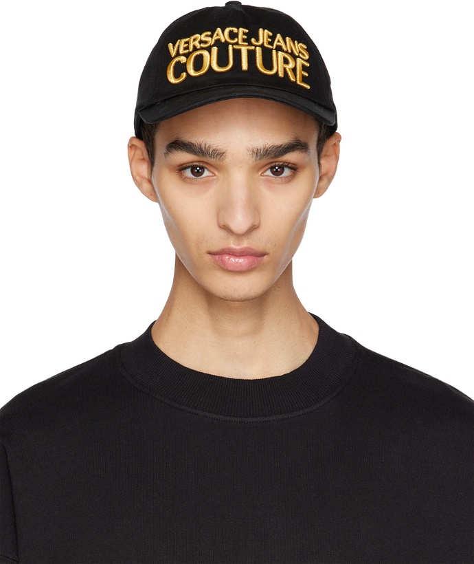 Photo: Versace Jeans Couture Black Embroidered Cap