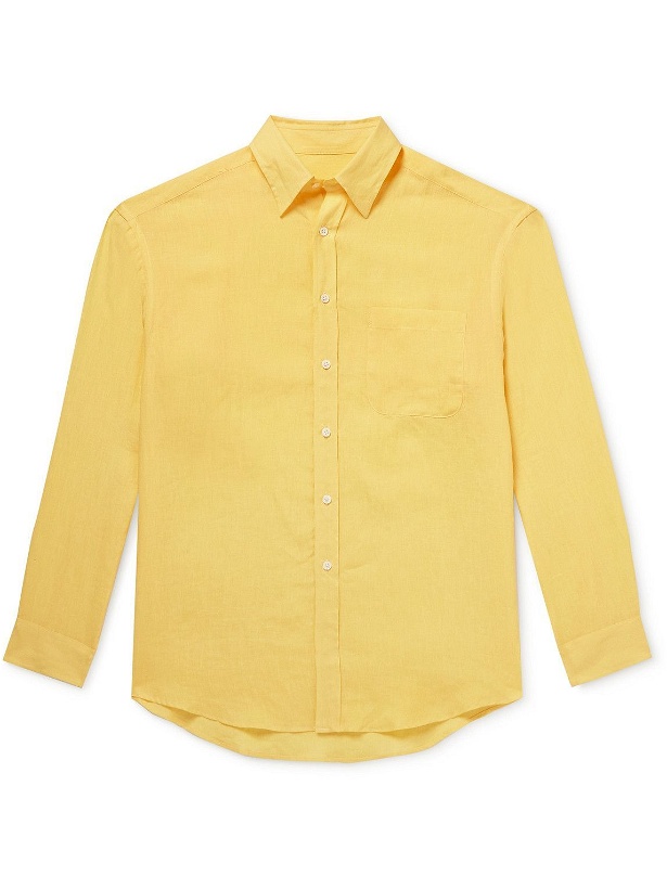 Photo: Anderson & Sheppard - Linen Shirt - Yellow