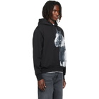 Simone Rocha Black Boxy Pony Kid Print Hoodie