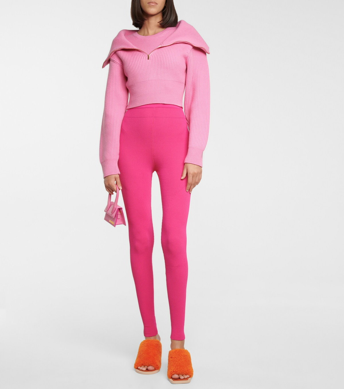 Jacquemus - Le Legging Arancia knit leggings