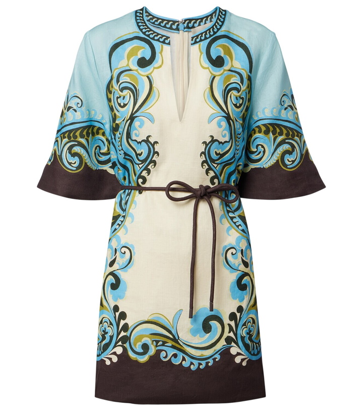 Photo: Alémais Natalia printed linen minidress