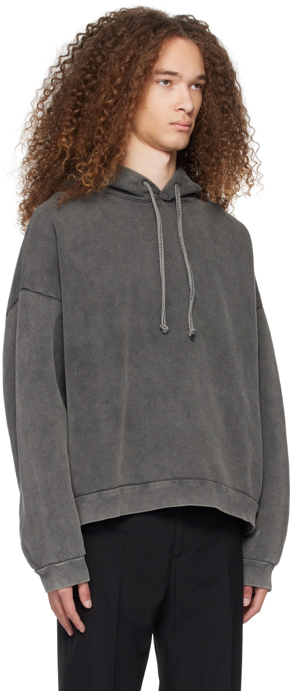 Acne Studios Gray Faded Hoodie Acne Studios