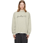 MM6 Maison Margiela Gray Knit Hoodie