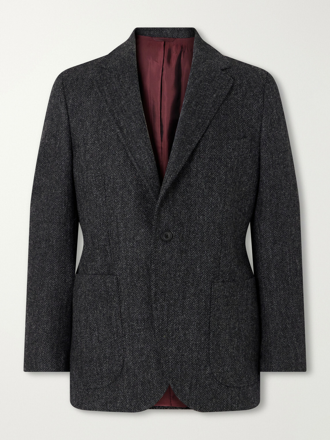 Rubinacci - Herringbone Virgin Wool Blazer - Gray