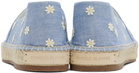 Manolo Blahnik Blue Susille Espadrilles